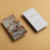 Modernes sauberes Foto Visitenkarte