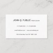 Modernes, sauberes grafisches Design Anspruchsvoll Visitenkarte (Vorderseite)