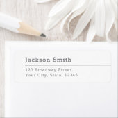 Modernes, sauberes Minimalistisches Adressenlabel (Insitu)