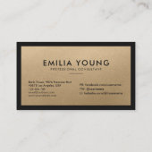 Modernes, sauberes und einfaches Minimalistisches Visitenkarte (Rückseite)