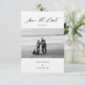 Modernes Save the Date (Stehend Vorderseite)