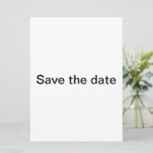 Modernes Save the Date (Stehend Vorderseite)