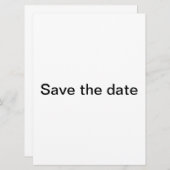 Modernes Save the Date (Vorne/Hinten)