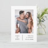 Modernes Save the Date (Stehend Vorderseite)