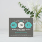 Modernes Save the Date (Stehend Vorderseite)