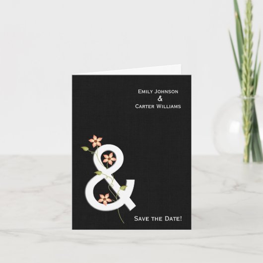 Modernes Save the Date Ankündigung (Vorderseite)