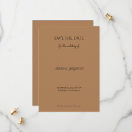 Modernes Save the Date | Fohlen, Blüten und Foto