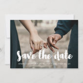Modernes Save the Date Foto Ankündigung (Vorderseite)