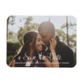Modernes Save the Date Foto Magnet (Horizontal)