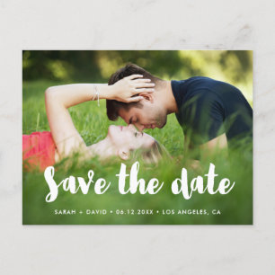 Modernes, Save the Date Foto Postkarte