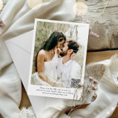 Modernes, Save the Date Foto QR Code Wedding Einladung