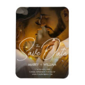 Modernes, Save the Date hochzeitliches Foto Magnet (Vertikal)