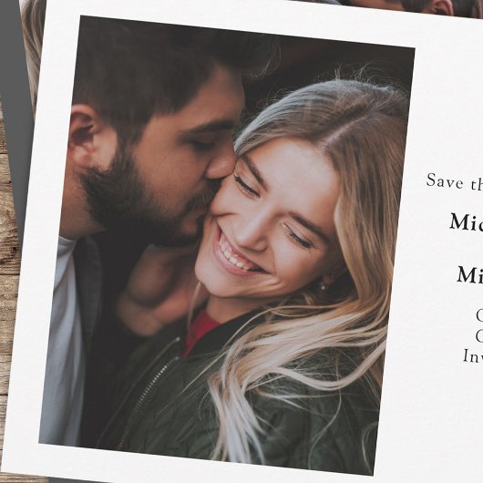Modernes Save the Date Multi-Foto