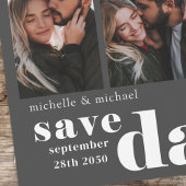 Modernes Save the Date Multi-Foto