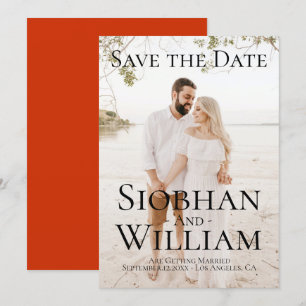 Modernes, Save the Date Personalisiertes Foto Einladung