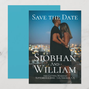 Modernes, Save the Date Personalisiertes Foto Einladung