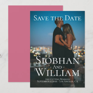 Modernes, Save the Date Personalisiertes Foto Einladung