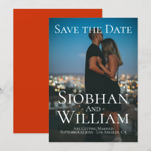 Modernes, Save the Date Personalisiertes Foto Einladung