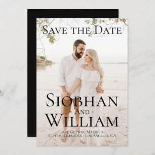 Modernes, Save the Date Personalisiertes Foto Einladung