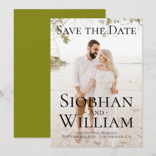 Modernes, Save the Date Personalisiertes Foto Einladung
