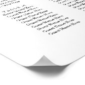 Modernes Save the Date Poster (Ecke)