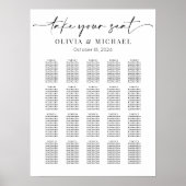 Modernes Save the Date Poster (Vorne)