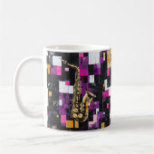Modernes Saxophon Kaffeetasse (Links)