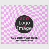 Modernes Schachbrett für Berufliche Markenbezeichn Geschenkpapier (Flach)