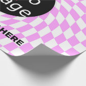 Modernes Schachbrett für Berufliche Markenbezeichn Geschenkpapier (Ecke)