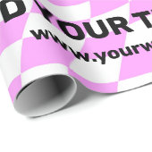 Modernes Schachbrett für Berufliche Markenbezeichn Geschenkpapier (Rolleneckpunkt)