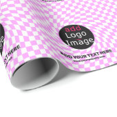 Modernes Schachbrett für Berufliche Markenbezeichn Geschenkpapier (Rolleneckpunkt)