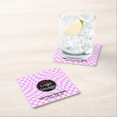 Modernes Schachbrett für Berufliche Markenbezeichn Rechteckiger Pappuntersetzer (Vor Ort)