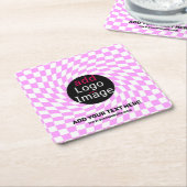 Modernes Schachbrett für Berufliche Markenbezeichn Rechteckiger Pappuntersetzer (angewinkelt)