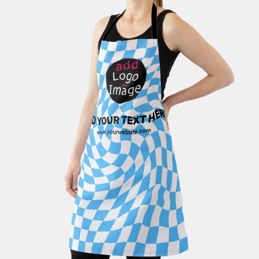 Modernes Schachbrett für Berufliche Markenbezeichn Schürze (InSitu)