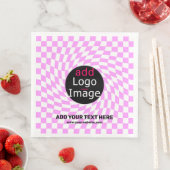 Modernes Schachbrett für Berufliche Markenbezeichn Serviette (Beispiel)