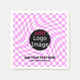 Modernes Schachbrett für Berufliche Markenbezeichn Serviette