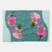 Modernes Schaf im Winter Küche Handtuch Tee (Horizontal)