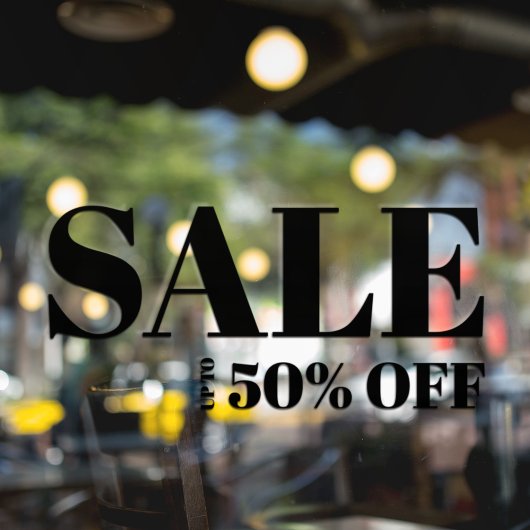 Modernes Schaufenster abziehen Fensteraufkleber