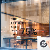 Modernes Schaufenster Fensteraufkleber (Café-Fenster)