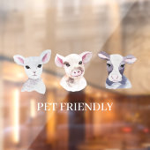 Modernes Schaufenster für den Begleiter freundlich Fensteraufkleber (Blatt 2)