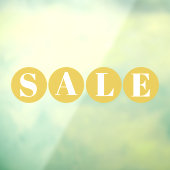 Modernes Schaufenster Gelbe Fensterklammer Fensteraufkleber (Blatt 3)