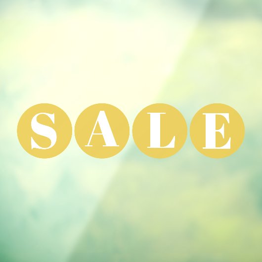 Modernes Schaufenster Gelbe Fensterklammer Fensteraufkleber (Blatt 3)