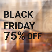 Modernes Schaufenster Schwarzer Freitagsverkauf Fe Fensteraufkleber (Blatt 2)