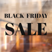 Modernes Schaufenster Schwarzer Freitagsverkauf Fe Fensteraufkleber (Blatt 2)