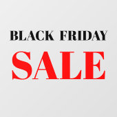 Modernes Schaufenster Schwarzer Freitagsverkauf Fe Fensteraufkleber (Blatt)