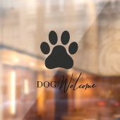 Modernes Schaufensterfenster Dog Friendly Fensterk Fensteraufkleber (Blatt 2)