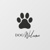 Modernes Schaufensterfenster Dog Friendly Fensterk Fensteraufkleber (Blatt)