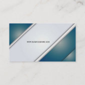 Modernes, schick-blau und bordeauxblau visitenkarte (Rückseite)