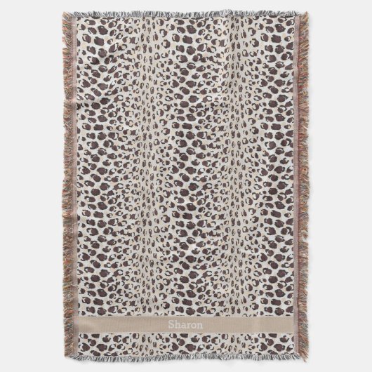 Modernes, schick-braunes Muster Decke (Vorderseite Vertikal)