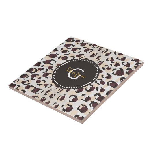 Modernes, schick-braunes Muster Fliese (Seite)